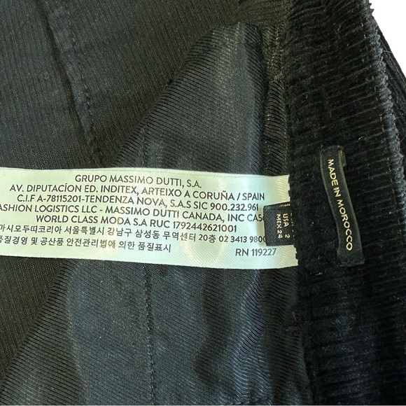 Black Corduroy Pants - Picture 3 of 5